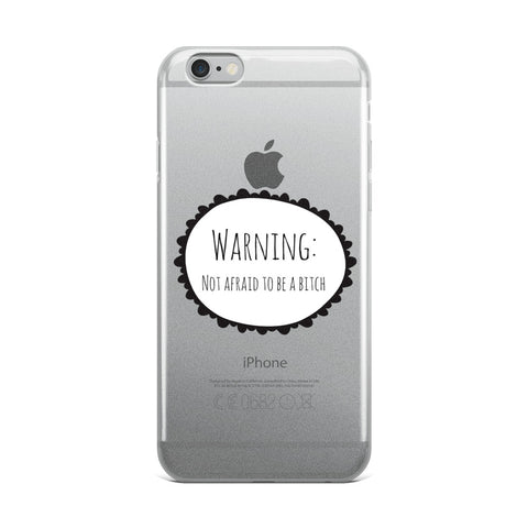 Warning iPhone Case